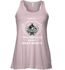 Forget glass slippers this princess wears biker boots Women's Racerback Tank Women's Racerback Tank - belovedtshirt