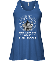 Forget glass slippers this princess wears biker boots Women's Racerback Tank Women's Racerback Tank - belovedtshirt