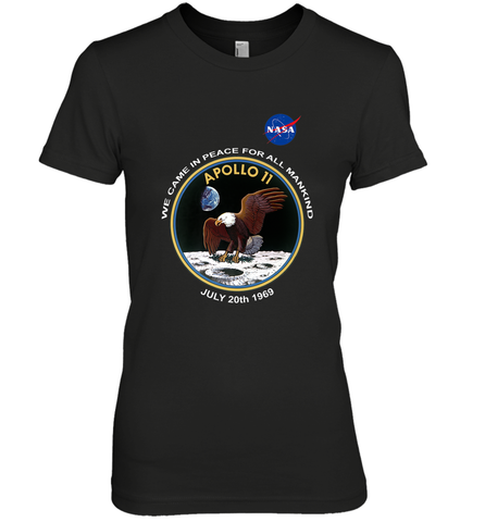NASA Apollo 11 Moon Landing Women's Premium T-Shirt Women's Premium T-Shirt / Black / XS Women's Premium T-Shirt - belovedtshirt