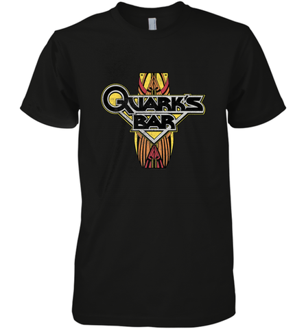 Star Trek DS9 Quark's Bar Vintage Logo Men's Premium T-Shirt Men's Premium T-Shirt / Black / XS Men's Premium T-Shirt - belovedtshirt