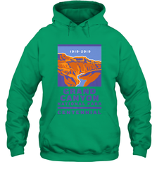 Grand Canyon National Park Centennial Logo Hooded Sweatshirt Hooded Sweatshirt - belovedtshirt