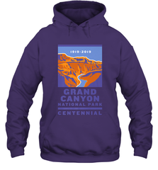 Grand Canyon National Park Centennial Logo Hooded Sweatshirt Hooded Sweatshirt - belovedtshirt