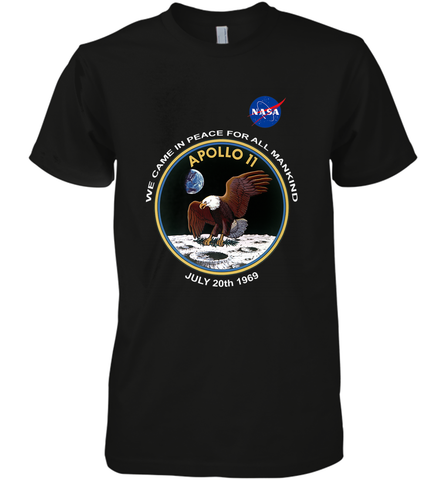 NASA Apollo 11 Moon Landing Men's Premium T-Shirt Men's Premium T-Shirt / Black / XS Men's Premium T-Shirt - belovedtshirt