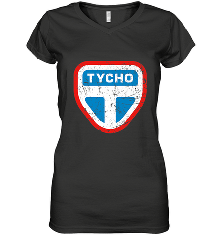 The Expanse Tycho Station Logo Women's V-Neck T-Shirt Women's V-Neck T-Shirt / Black / S Women's V-Neck T-Shirt - belovedtshirt