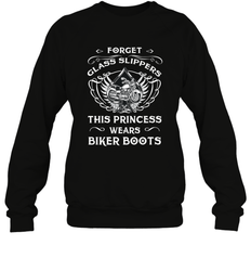Forget glass slippers this princess wears biker boots Crewneck Sweatshirt