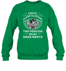 Forget glass slippers this princess wears biker boots Crewneck Sweatshirt Crewneck Sweatshirt - belovedtshirt