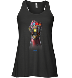 Marvel Avengers Endgame Infinity Stone Gauntlet Color Logo Women's Racerback Tank