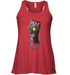 Marvel Avengers Endgame Infinity Stone Gauntlet Color Logo Women's Racerback Tank