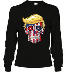 Trump sugar skull Long Sleeve T-Shirt Long Sleeve T-Shirt - belovedtshirt