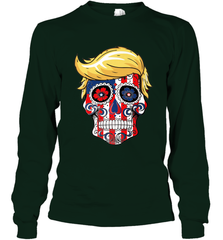 Trump sugar skull Long Sleeve T-Shirt Long Sleeve T-Shirt - belovedtshirt
