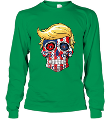 Trump sugar skull Long Sleeve T-Shirt Long Sleeve T-Shirt - belovedtshirt