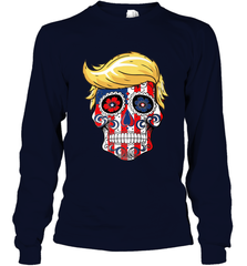Trump sugar skull Long Sleeve T-Shirt Long Sleeve T-Shirt - belovedtshirt
