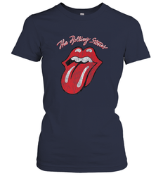 Mens The Rolling Stones Script Tongue Logo Women's T-Shirt