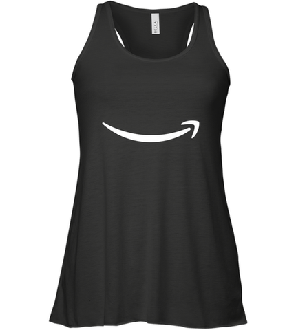 Smile Shirt  White Logo Women's Racerback Tank Women's Racerback Tank / Black / XS Women's Racerback Tank - belovedtshirt