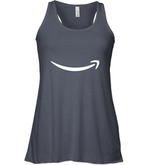 Smile Shirt  White Logo Women's Racerback Tank Women's Racerback Tank - belovedtshirt