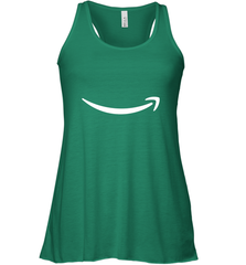 Smile Shirt  White Logo Women's Racerback Tank Women's Racerback Tank - belovedtshirt