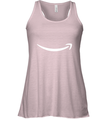 Smile Shirt  White Logo Women's Racerback Tank Women's Racerback Tank - belovedtshirt