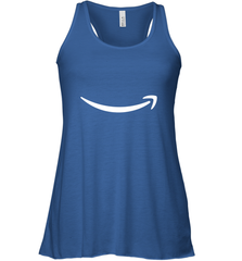 Smile Shirt  White Logo Women's Racerback Tank Women's Racerback Tank - belovedtshirt