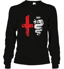 Alfa Car Drivers Stylish Grunge Logo Long Sleeve T-Shirt Long Sleeve T-Shirt - belovedtshirt