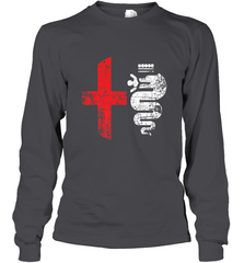 Alfa Car Drivers Stylish Grunge Logo Long Sleeve T-Shirt Long Sleeve T-Shirt - belovedtshirt