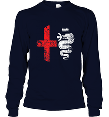 Alfa Car Drivers Stylish Grunge Logo Long Sleeve T-Shirt Long Sleeve T-Shirt - belovedtshirt