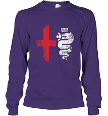 Alfa Car Drivers Stylish Grunge Logo Long Sleeve T-Shirt Long Sleeve T-Shirt - belovedtshirt