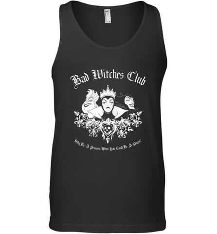 Disney Villains Bad Witches Club Group Shot Men's Tank Top Men's Tank Top / Black / XS Men's Tank Top - belovedtshirt