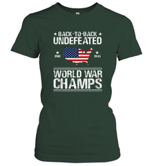 Back To Back Undefeated World War Champs Gift Women's T-Shirt Women's T-Shirt - belovedtshirt