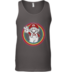 Super Mario Rainbow Circle Distressed Logo Men's Tank Top Men's Tank Top - belovedtshirt