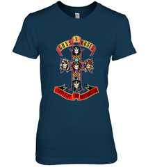 Guns N' Roses Classic Cross Logo Women's Premium T-Shirt Women's Premium T-Shirt - belovedtshirt