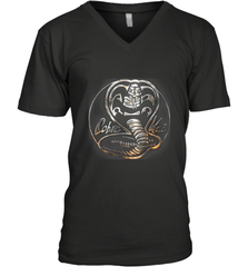 Cobra Kai Rusted Steel Snake Logo Men's V-Neck Men's V-Neck - belovedtshirt