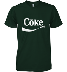 Coca Cola Vintage Enjoy Coke White Logo Men's Premium T-Shirt Men's Premium T-Shirt - belovedtshirt