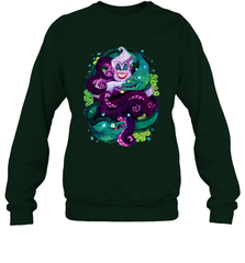 Disney The Little Mermaid Ursula Sea Witch Painting Crewneck Sweatshirt Crewneck Sweatshirt - belovedtshirt