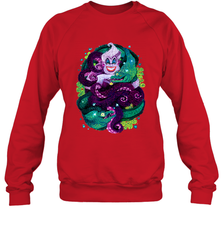Disney The Little Mermaid Ursula Sea Witch Painting Crewneck Sweatshirt Crewneck Sweatshirt - belovedtshirt