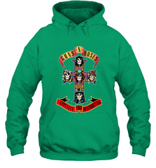 Guns N' Roses Classic Cross Logo Hooded Sweatshirt Hooded Sweatshirt - belovedtshirt