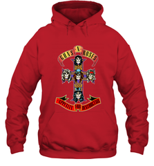 Guns N' Roses Classic Cross Logo Hooded Sweatshirt Hooded Sweatshirt - belovedtshirt