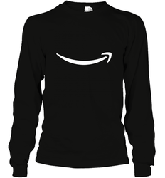 Smile Shirt  White Logo Long Sleeve T-Shirt