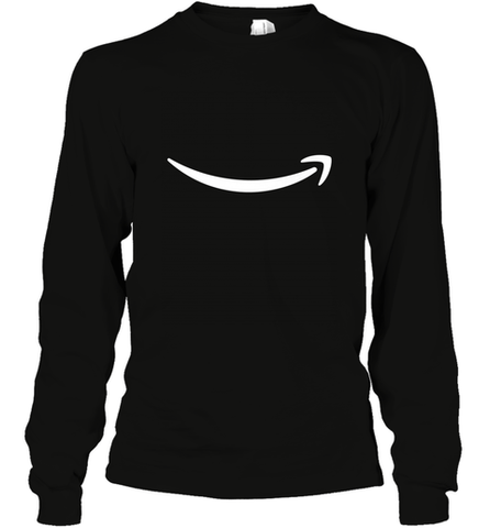 Smile Shirt  White Logo Long Sleeve T-Shirt Long Sleeve T-Shirt / Black / S Long Sleeve T-Shirt - belovedtshirt