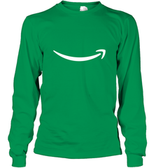 Smile Shirt  White Logo Long Sleeve T-Shirt Long Sleeve T-Shirt - belovedtshirt