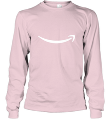Smile Shirt  White Logo Long Sleeve T-Shirt Long Sleeve T-Shirt - belovedtshirt