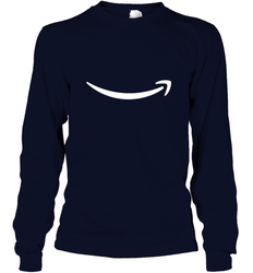 Smile Shirt  White Logo Long Sleeve T-Shirt