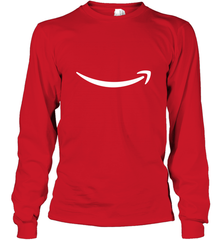Smile Shirt  White Logo Long Sleeve T-Shirt Long Sleeve T-Shirt - belovedtshirt