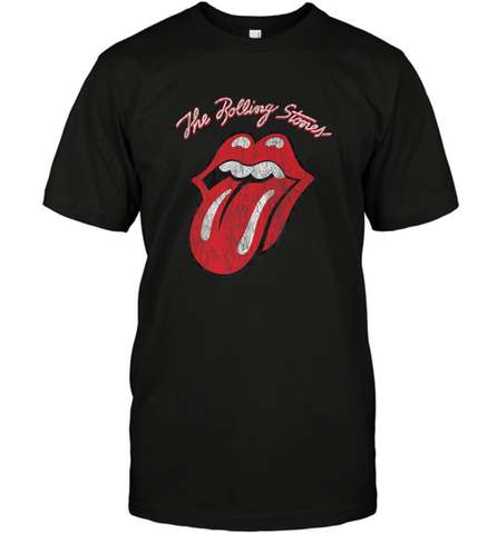 Mens The Rolling Stones Script Tongue Logo Men's T-Shirt Men's T-Shirt / Black / S Men's T-Shirt - belovedtshirt