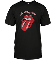 Mens The Rolling Stones Script Tongue Logo Men's T-Shirt Men's T-Shirt - belovedtshirt