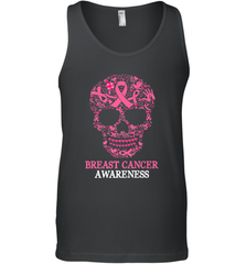 Tattoo Skull Halloween Breast Cancer Awareness Men's Tank Top Men's Tank Top - belovedtshirt