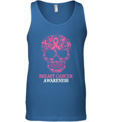 Tattoo Skull Halloween Breast Cancer Awareness Men's Tank Top Men's Tank Top - belovedtshirt