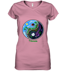 Terraria _ Night and Day Women's V-Neck T-Shirt Women's V-Neck T-Shirt - belovedtshirt