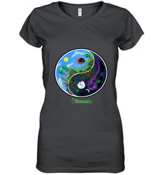 Terraria _ Night and Day Women's V-Neck T-Shirt