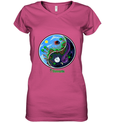 Terraria _ Night and Day Women's V-Neck T-Shirt Women's V-Neck T-Shirt - belovedtshirt