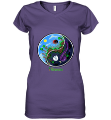Terraria _ Night and Day Women's V-Neck T-Shirt Women's V-Neck T-Shirt - belovedtshirt